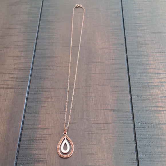 Rose Gold Gemstone Necklace - Picture 3 of 3